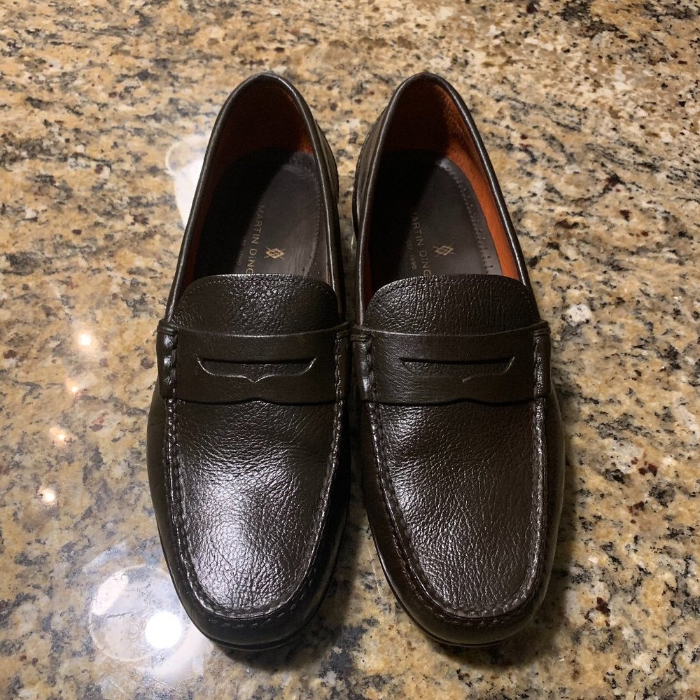 Martin Dingman - Saxon Penny Loafer - Dark Brown